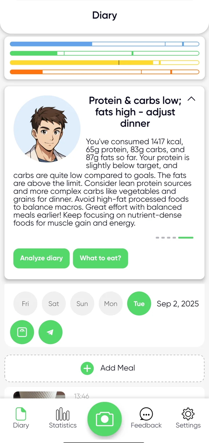 MealUp App - Track your nutrition with AI
